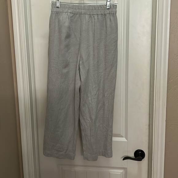 Madewell Gray linen small Relaxed Fit pants - Picture 4 of 6